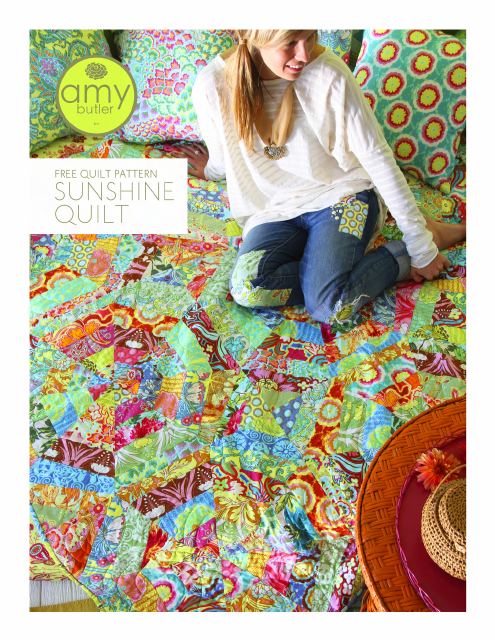 Sunshine Quilt Pattern Templates by Amy Butler Design - Print-Friendly Version
