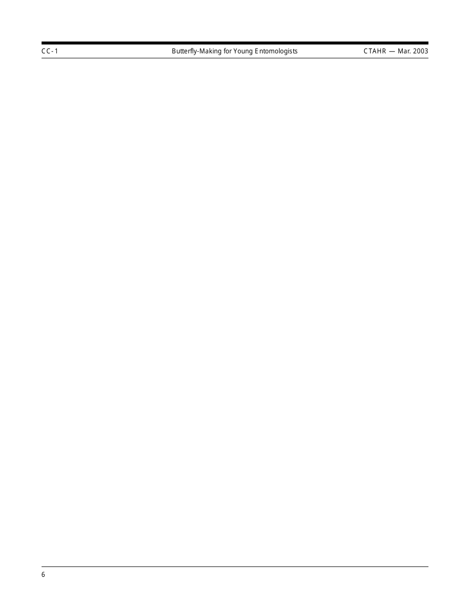 Young Entomologists Butterfly Craft Templates, Page 6