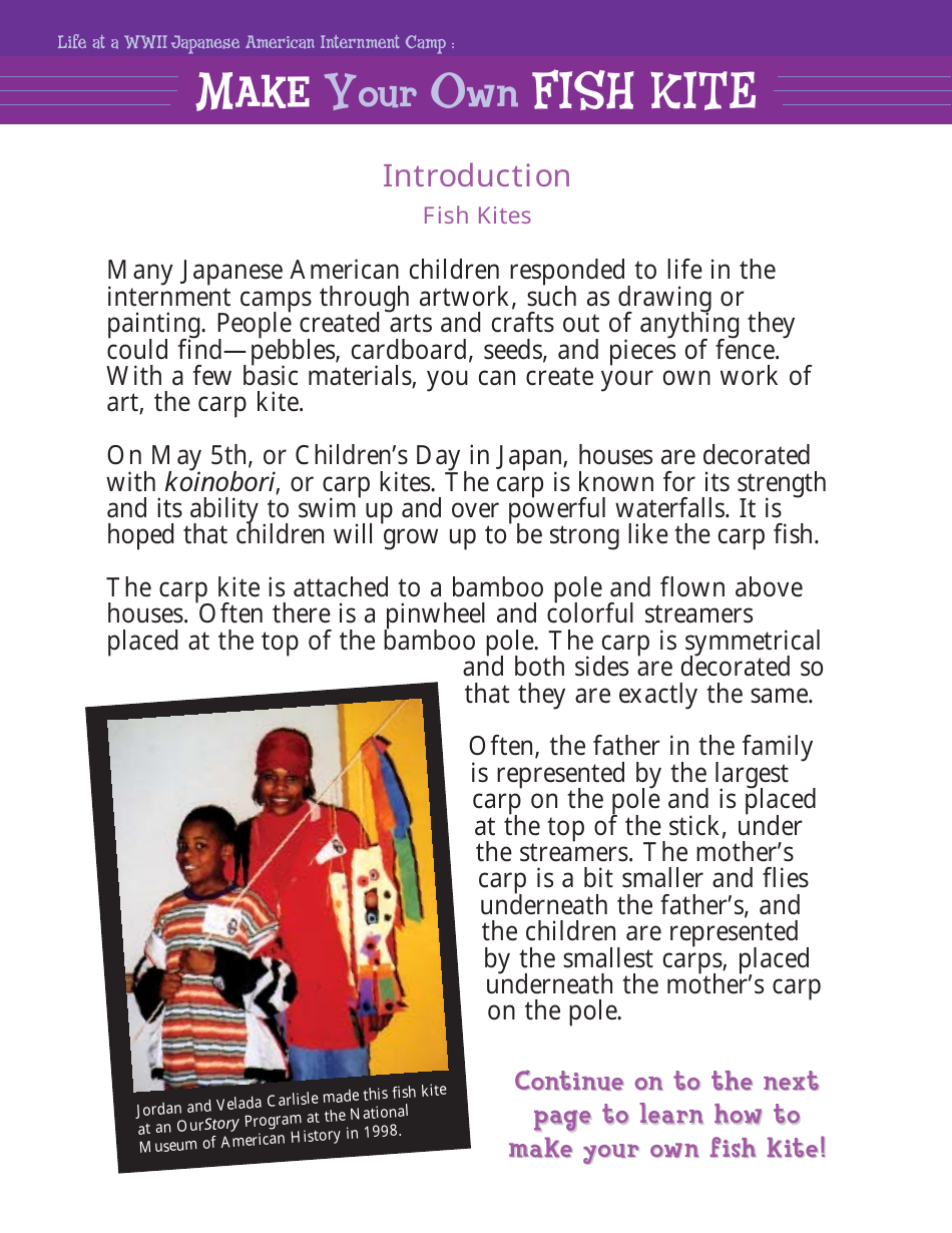 Crepe Paper Fish Kite Smithsonian National Museum of American History