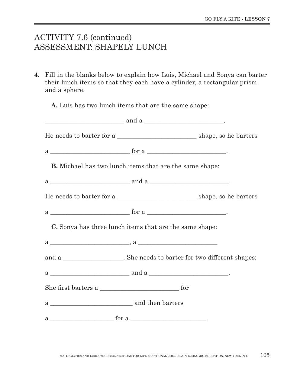 Tetrahedron Kite Pattern Template - National Council on Economic Education, Page 13