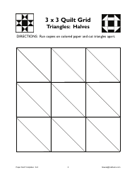 3 X 3 Paper Quilt Grid Templates, Page 2