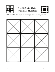 3 X 3 Paper Quilt Grid Templates, Page 3