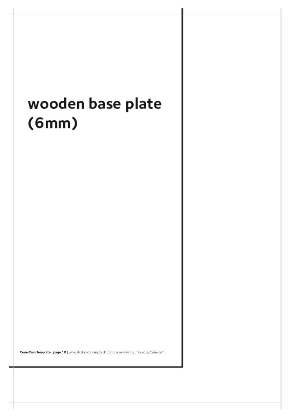Cardboard Com-cam Template, Page 12