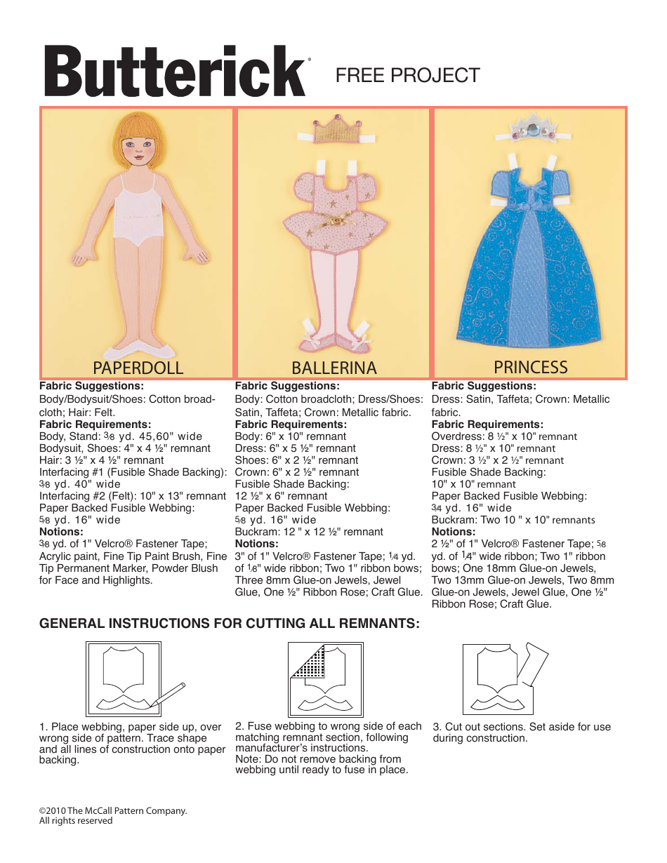 Paper Doll Template - the Mccall Pattern Company