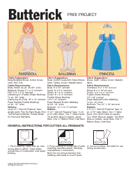 Document preview: Paper Doll Template - the Mccall Pattern Company