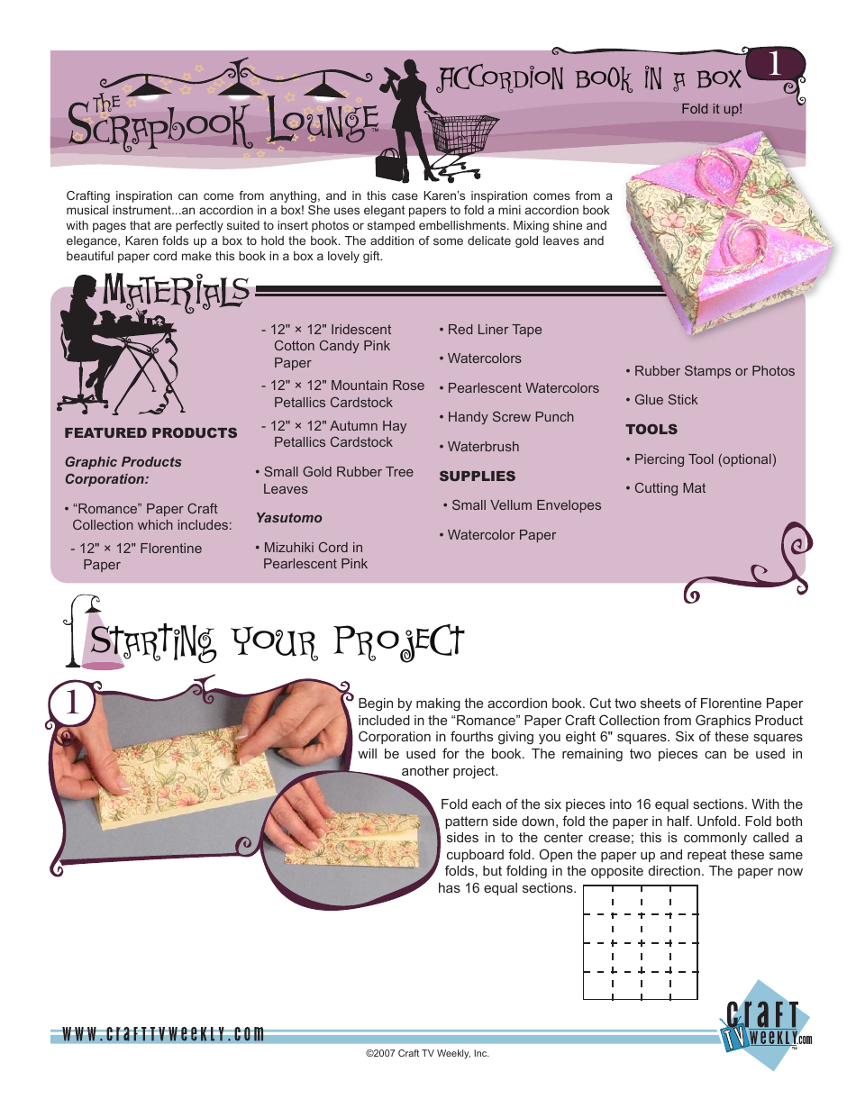 Paper Craft Accordion Book in a Box Design Guide - Craft Tv Weekly, Page 2