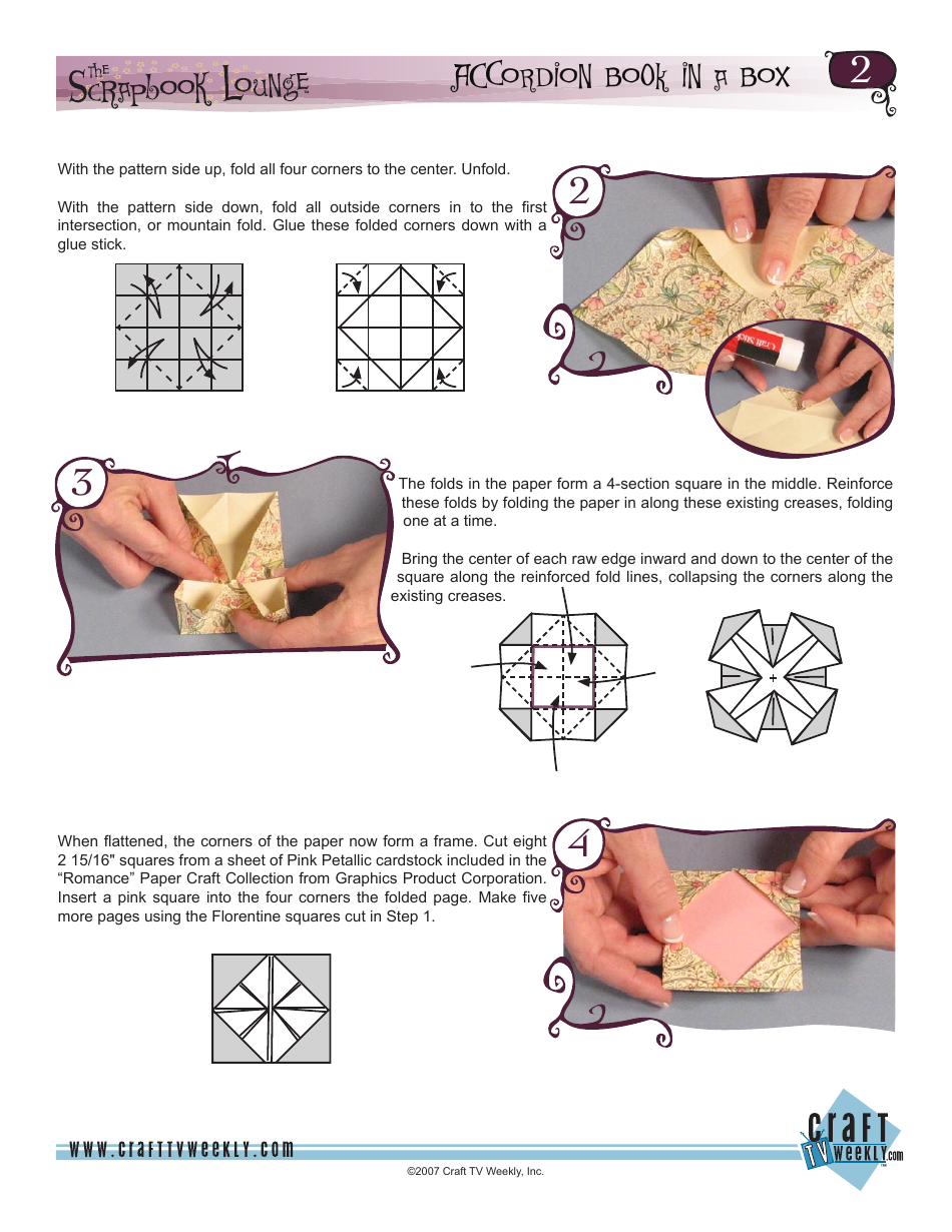 Paper Craft Accordion Book in a Box Design Guide - Craft Tv Weekly, Page 3