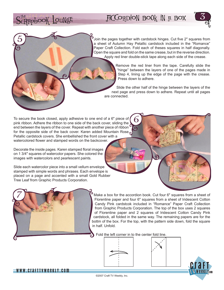 Paper Craft Accordion Book in a Box Design Guide - Craft Tv Weekly, Page 4