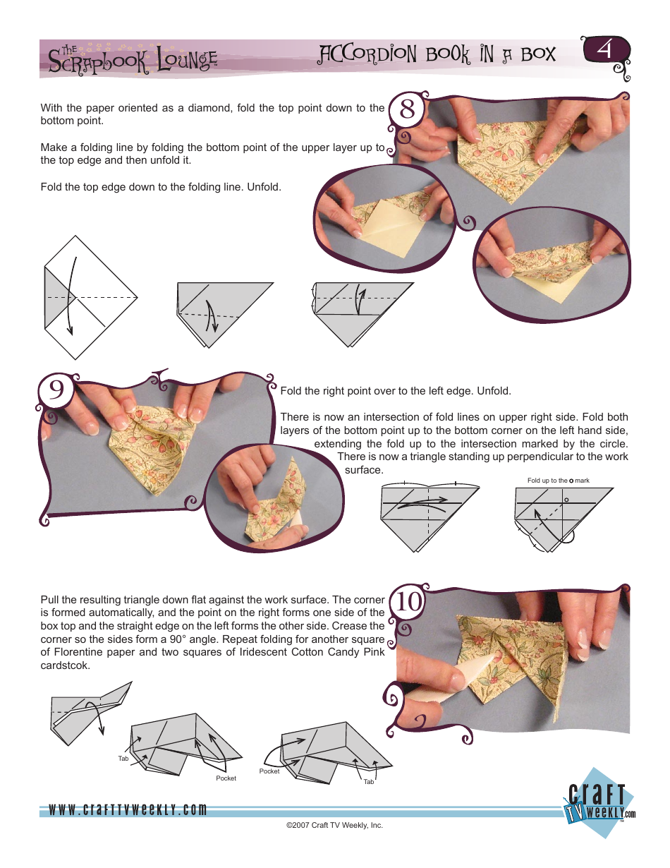 Paper Craft Accordion Book in a Box Design Guide - Craft Tv Weekly, Page 5