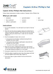 Document preview: Captain Arthur Phillip's Hat Paper Craft Instructions