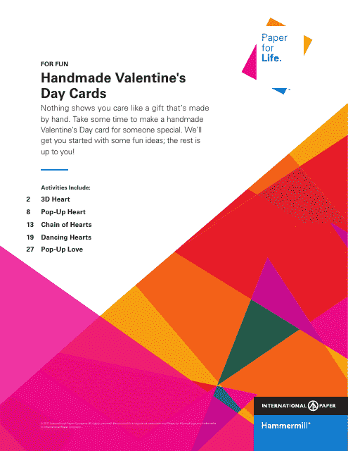 Handmade Valentine's Day Card Templates