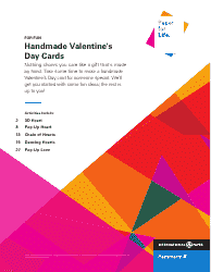 Handmade Valentine&#039;s Day Card Templates - International Paper Company