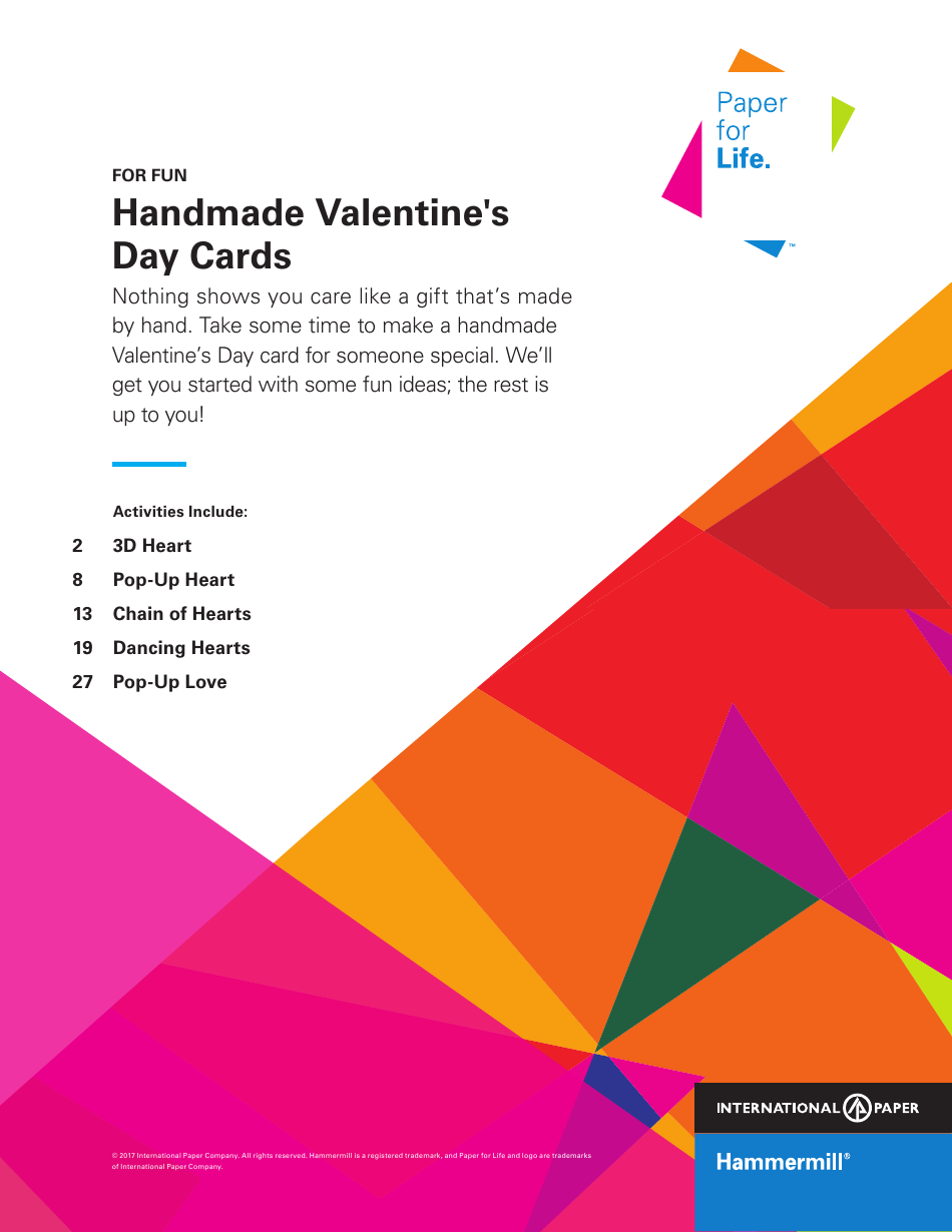 Handmade Valentine's Day Card Templates
