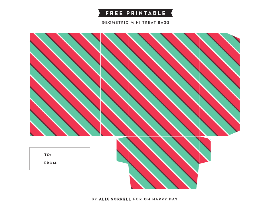 Geometric Mini Treat Bag Templates, Page 3