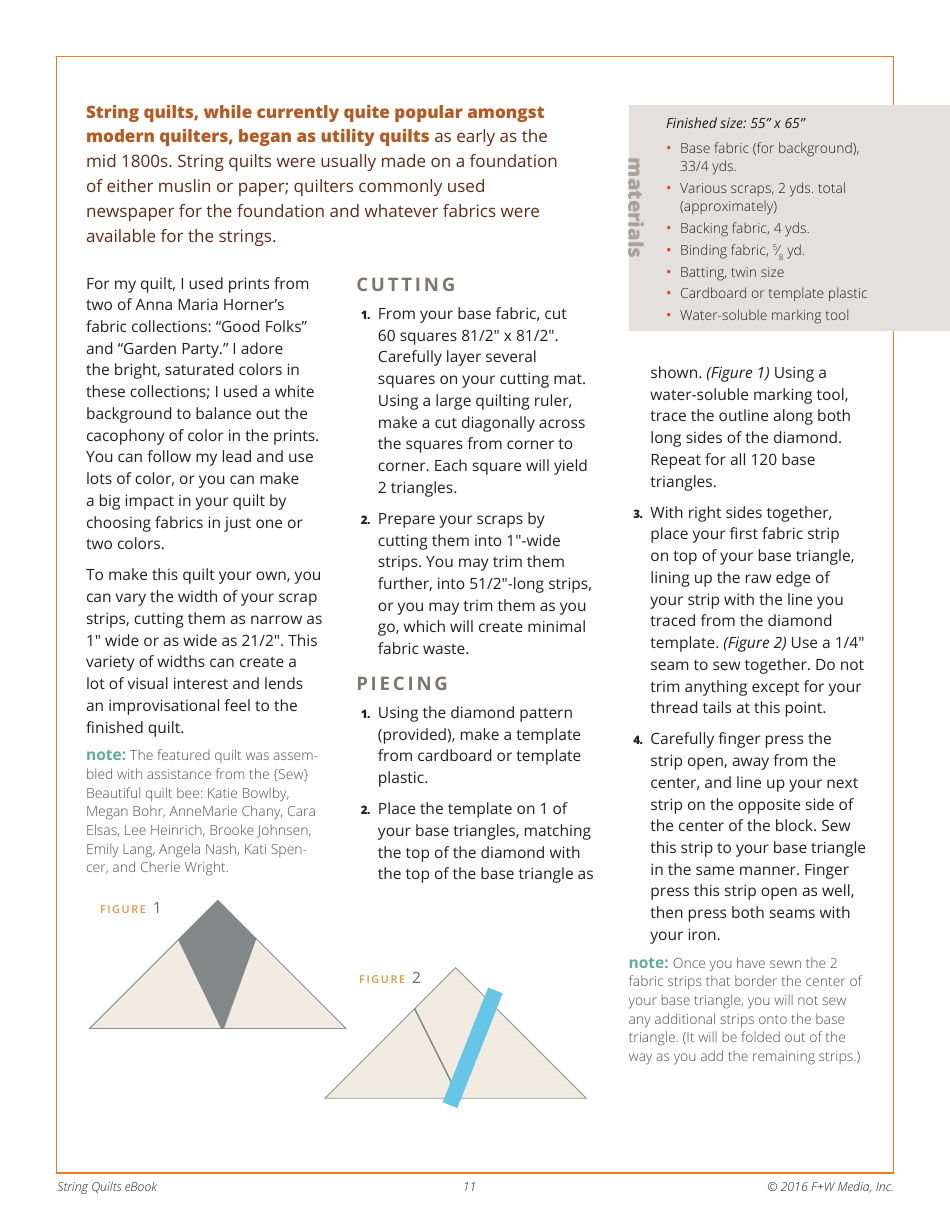 Hexagon Baby Quilt Template - F+w Media, Page 11
