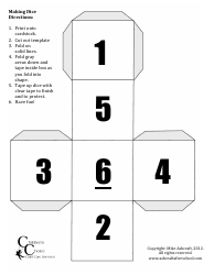 Paper Dice Template - Mike Ashcraft