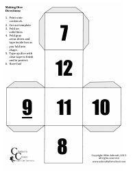 Paper Dice Template - Mike Ashcraft, Page 2