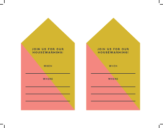 Housewarming Invitation and Envelope Templates