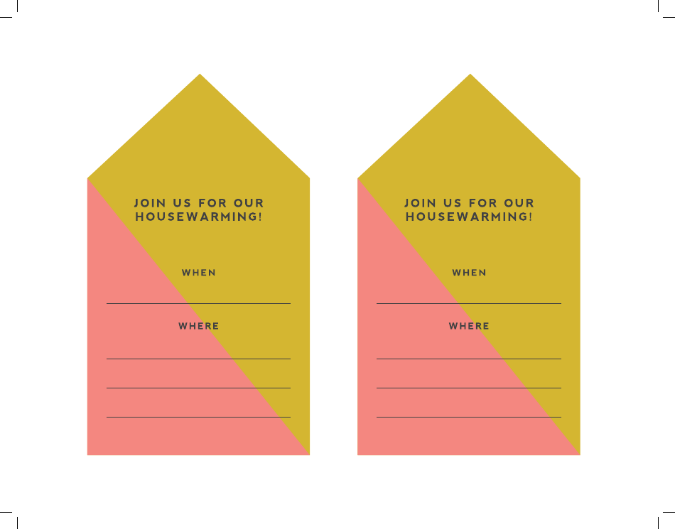 Housewarming Invitation and Envelope Templates - Beautifully Designed Invitation and Envelope Templates for Your Housewarming Party