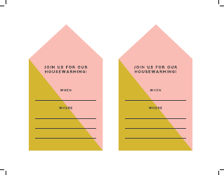 Housewarming Invitation and Envelope Templates, Page 3