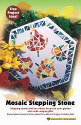 Document preview: Mosaic Stepping Stone Leaves Pattern Template - Diamond Tech International