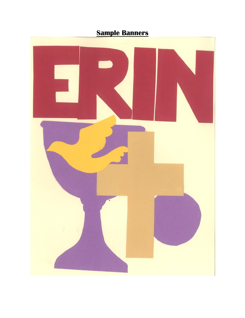 First Communion Banner Templates, Page 14