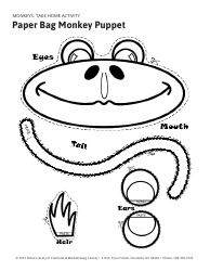Paper Bag Monkey Puppet Template - Public Library of Charlotte &amp; Mecklenburg County, Page 2