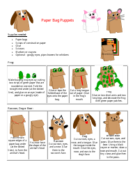 Document preview: Paper Bag Animal Puppets