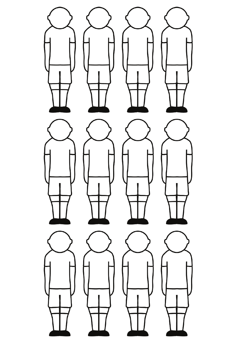 Table Football Craft Template - Blue Peter, Page 3