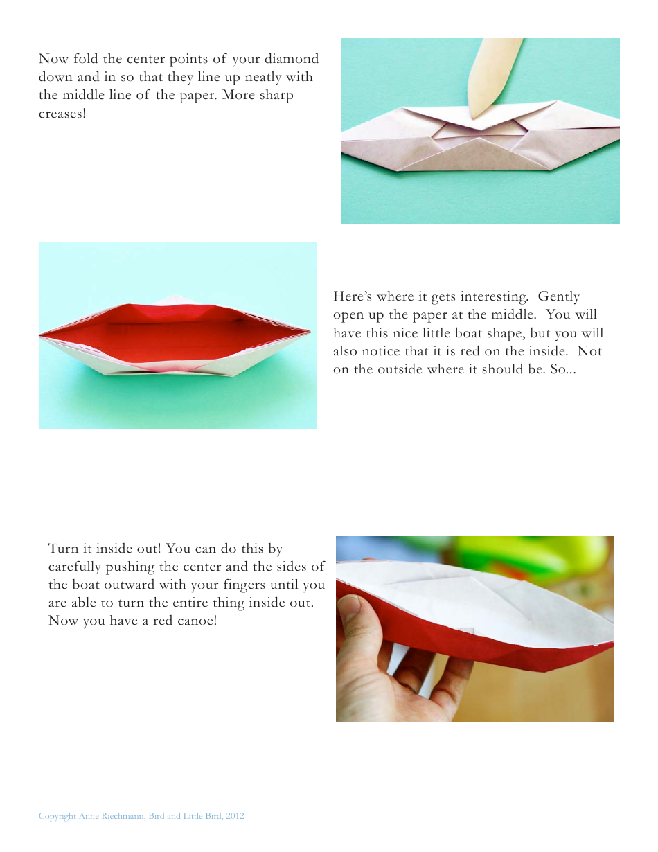 Red Paper Canoe Template - Anne Riechmann, Page 4