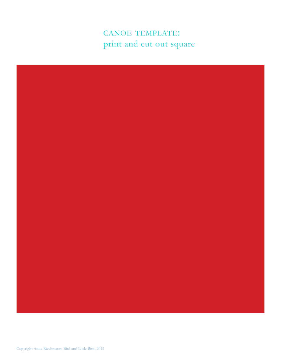 Red Paper Canoe Template - Anne Riechmann, Page 6