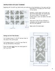 Autumn Log Cabin Quilt Pattern, Page 8
