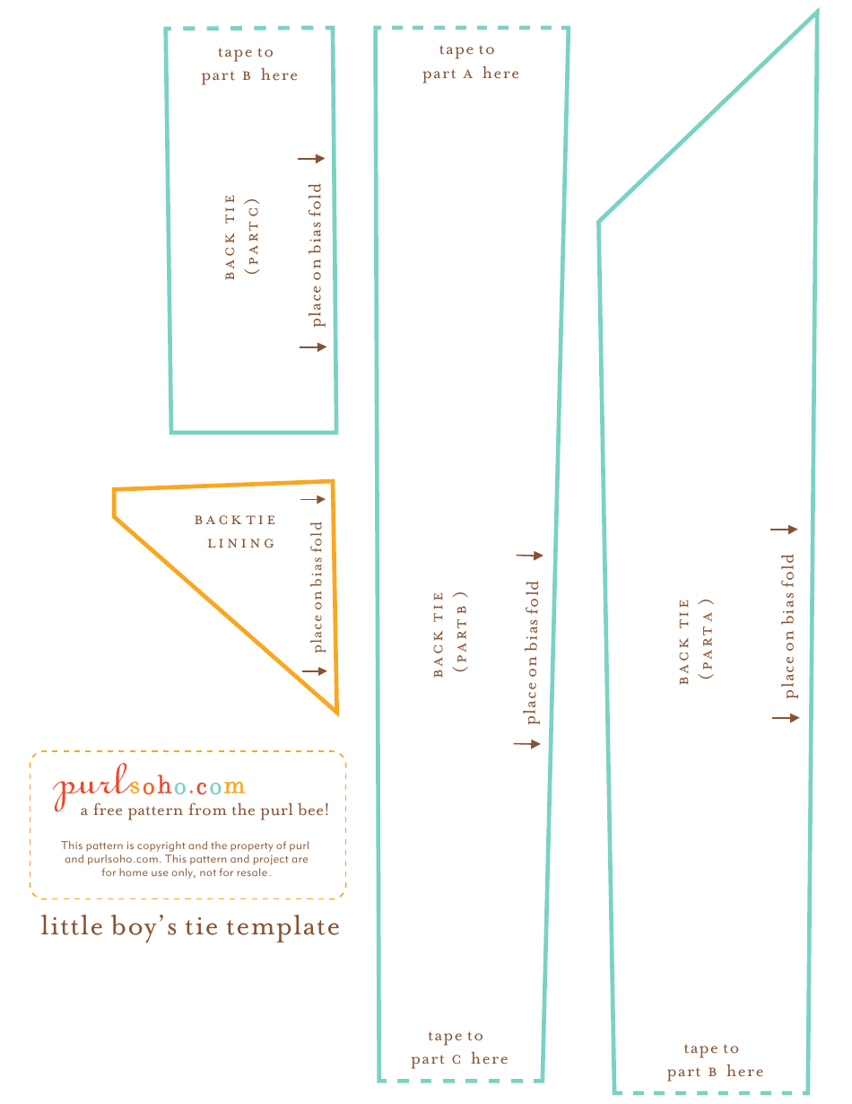 Little Boys Tie Template - Purlsoho, Page 3
