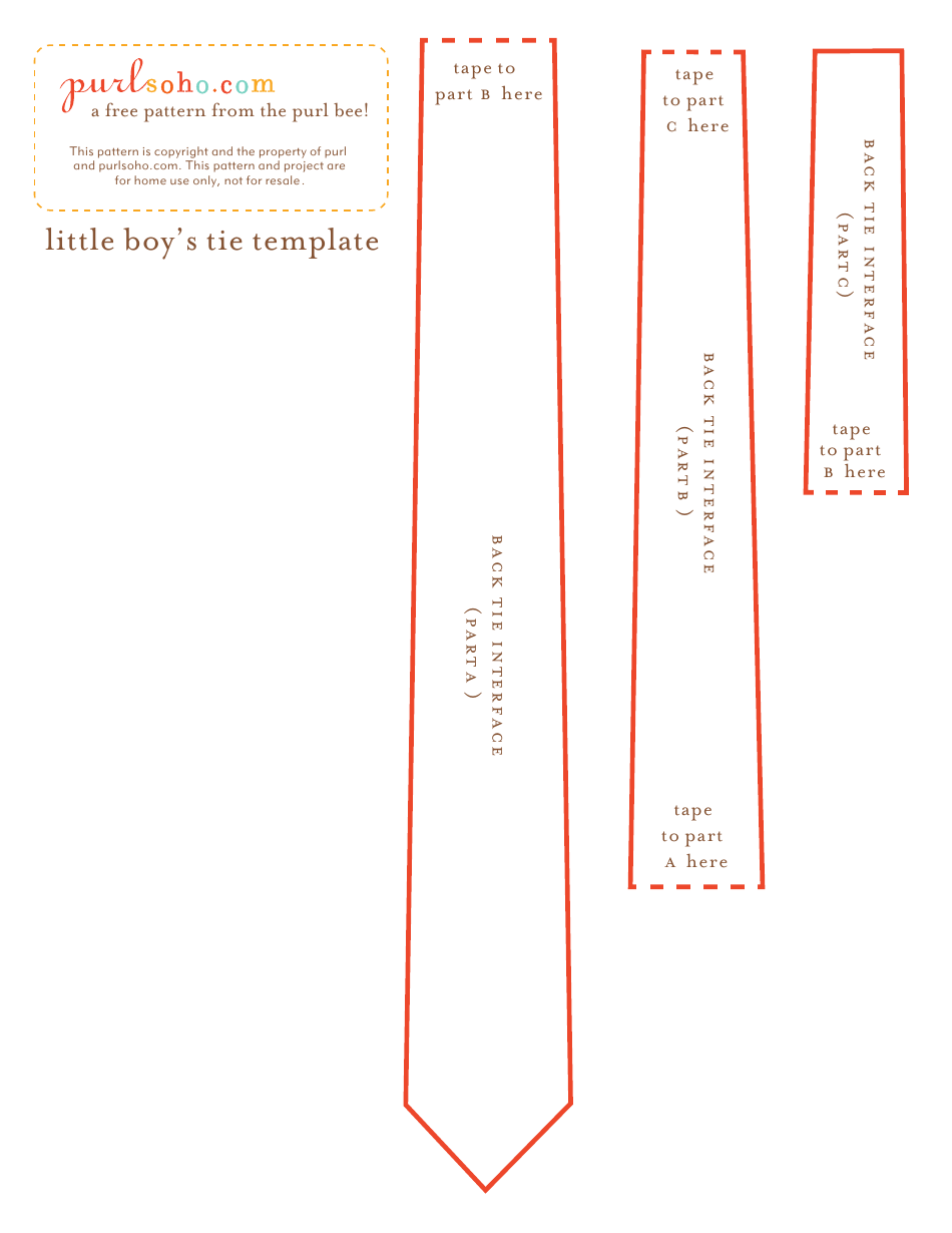 Little Boys Tie Template - Purlsoho, Page 4