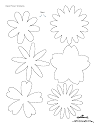 Document preview: Paper Flower Templates - Hallmark