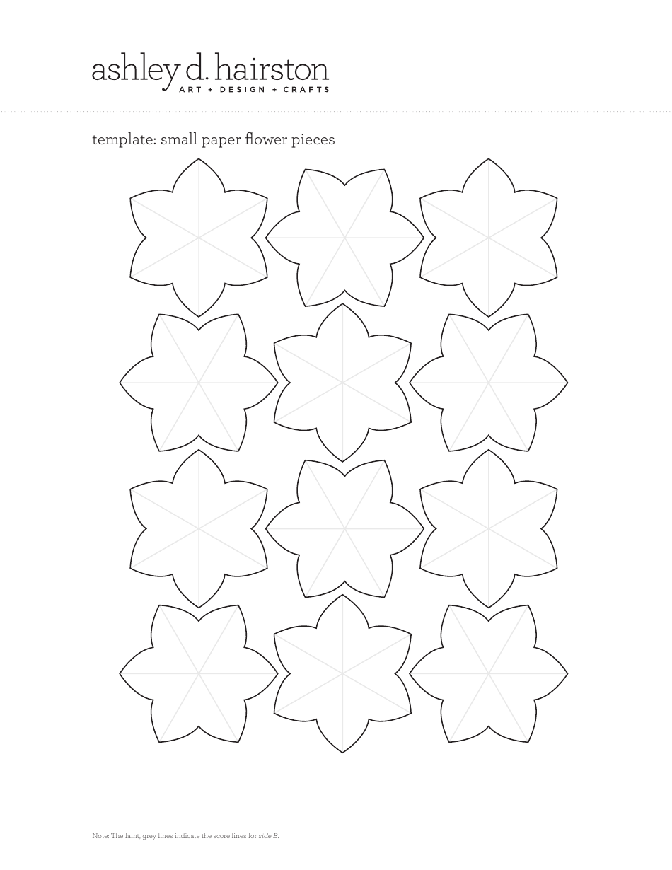 Different Size Paper Flower Templates, Page 3