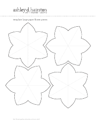 Different Size Paper Flower Templates, Page 5