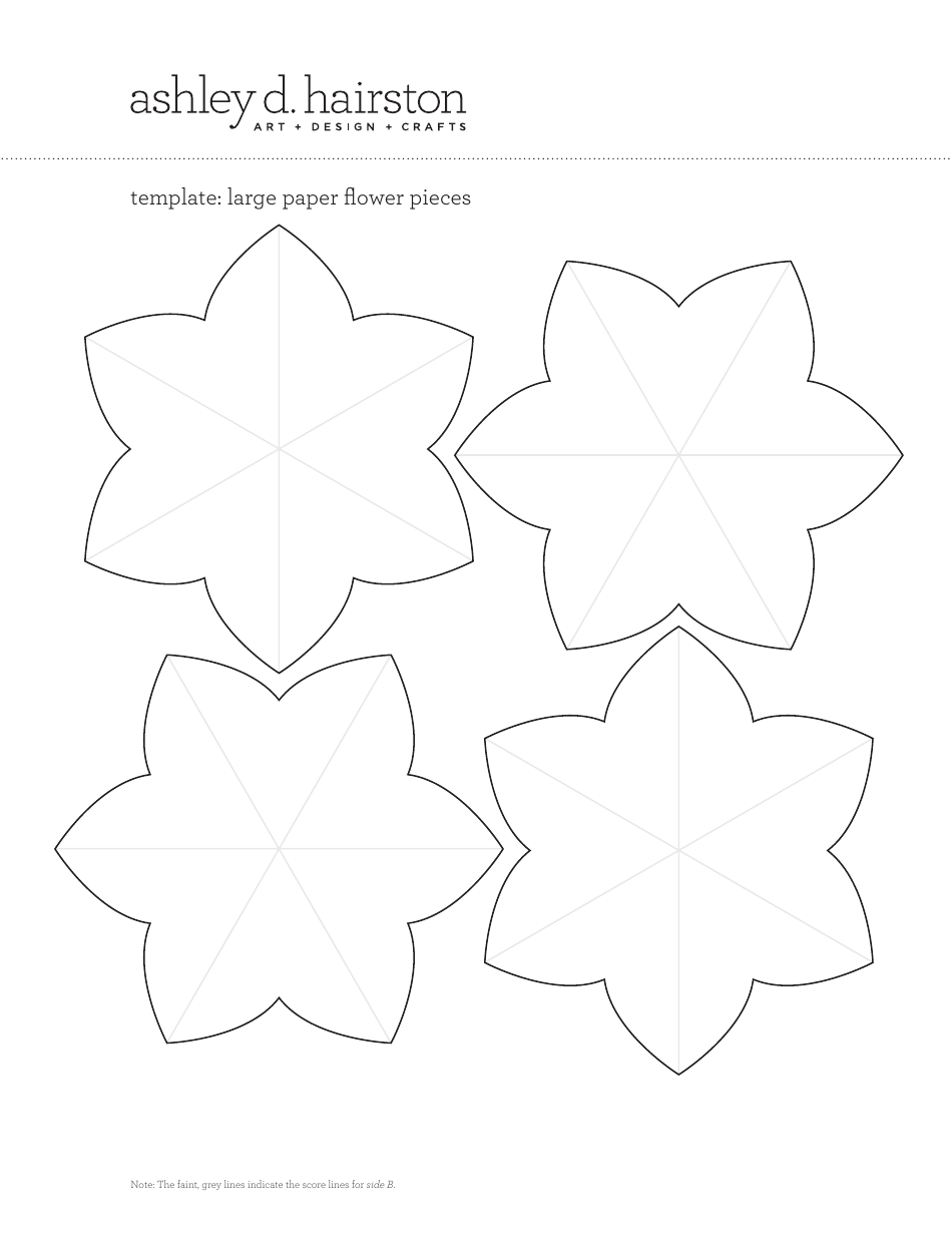 Different Size Paper Flower Templates, Page 5