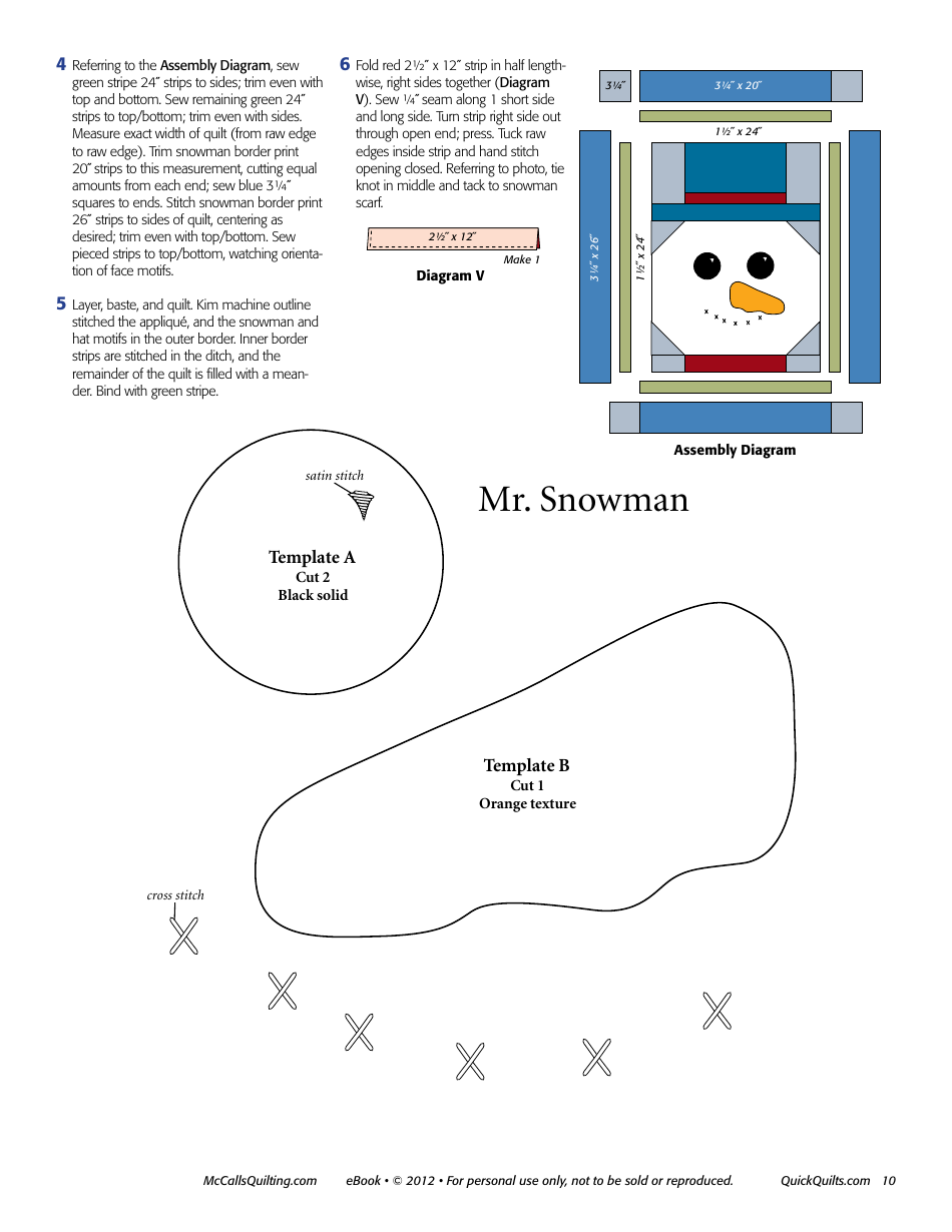 Christmas Quilt Pattern Templates - Mccalls Quilting, Page 10