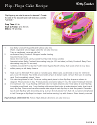 Flip-Flops Cake Template With Recipe, Page 4