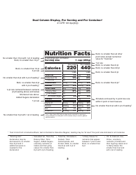 Nutritional Facts Label Samples, Page 4