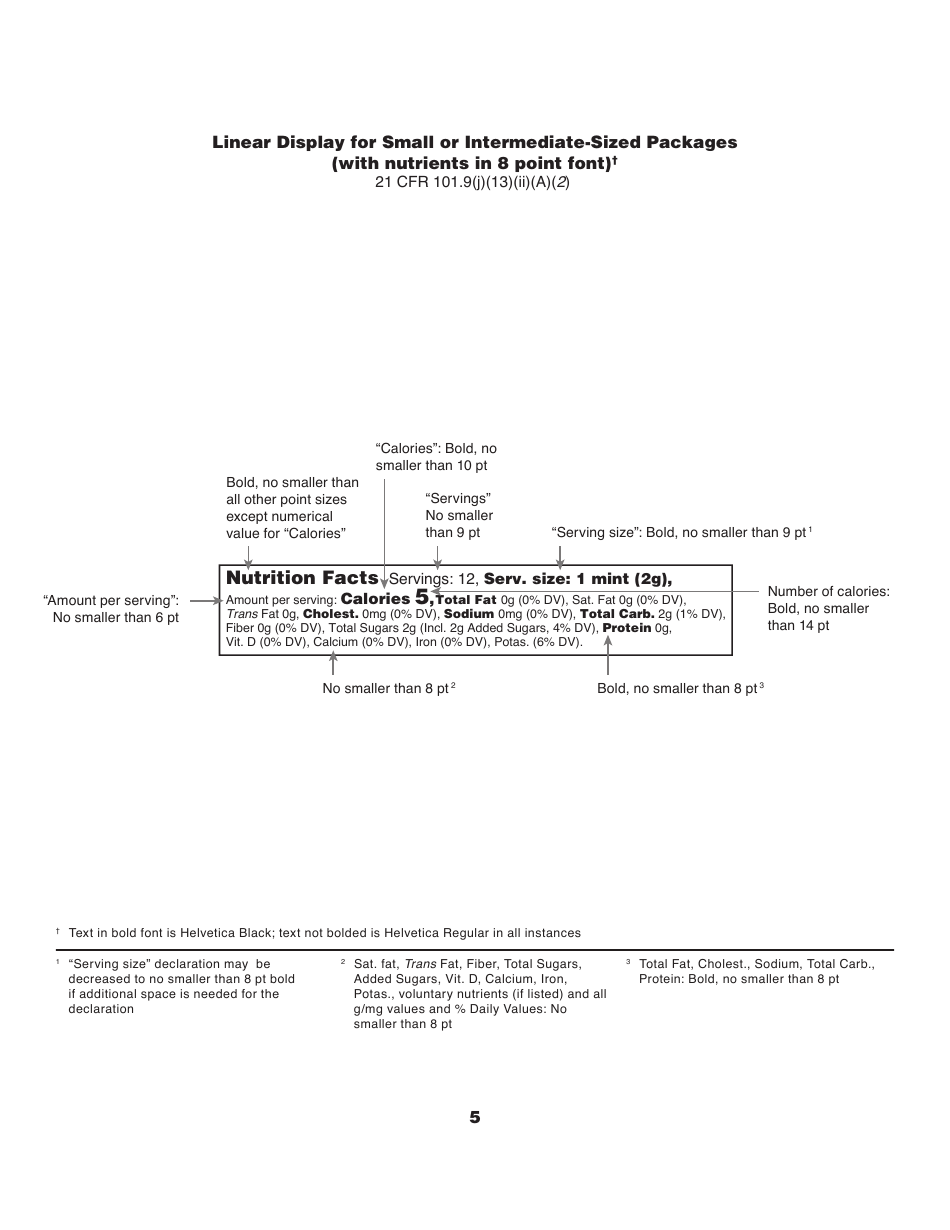 Nutritional Facts Label Samples, Page 6