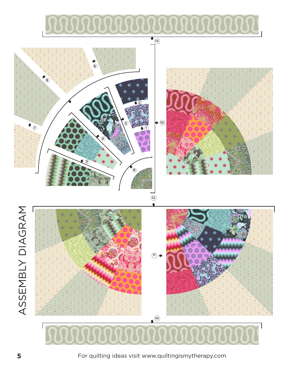 Collage Quilt Pattern Templates, Page 6