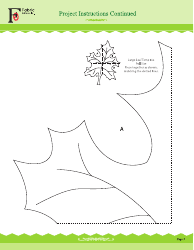 Autumn Leaf Table Trio Sewing Pattern Template, Page 3