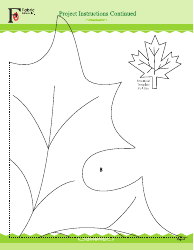 Autumn Leaf Table Trio Sewing Pattern Template, Page 4