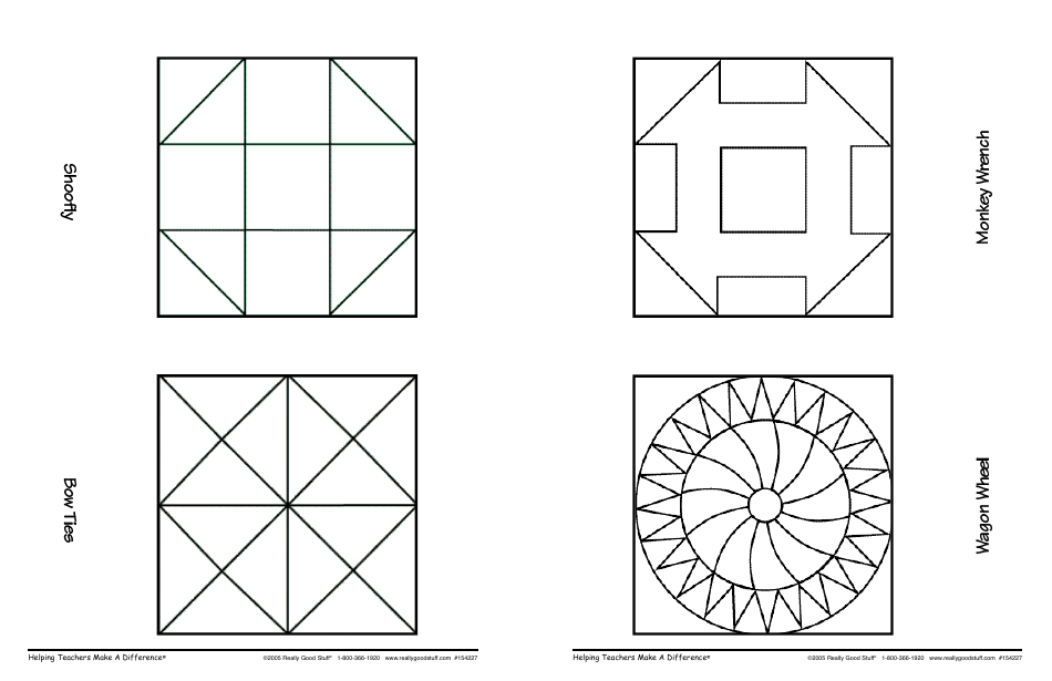 Quilt Pattern Templates With Meanings - Really Good Stuff, Page 5