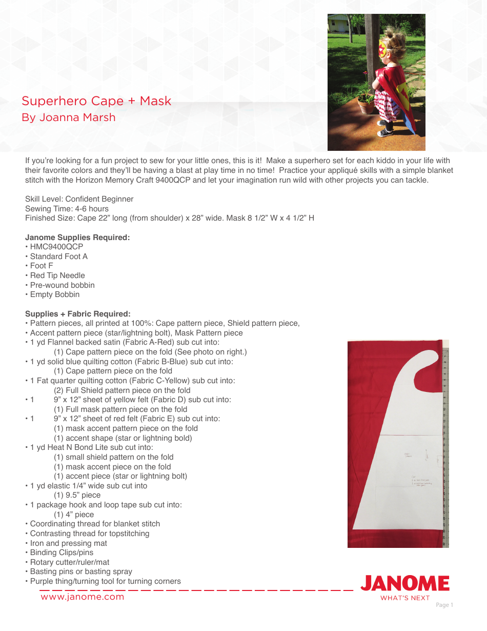 Superhero Cape & Mask Templates - Image Preview