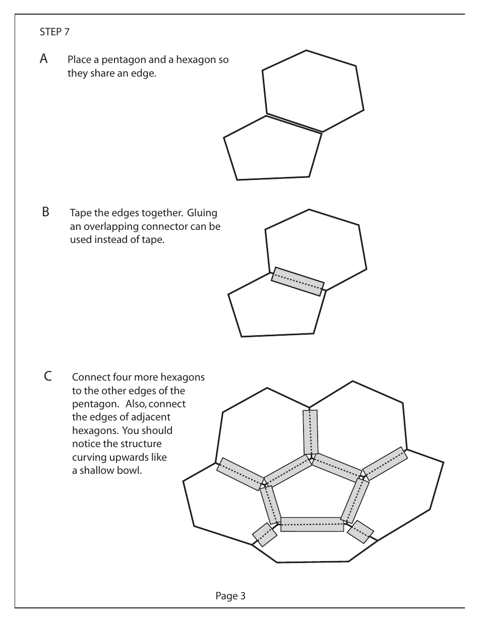 Buckyball Model Pattern Template, Page 6