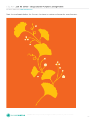 Document preview: Ginkgo Leaves Pumpkin Carving Pattern Template - Martha Stewart Living Omnimedia