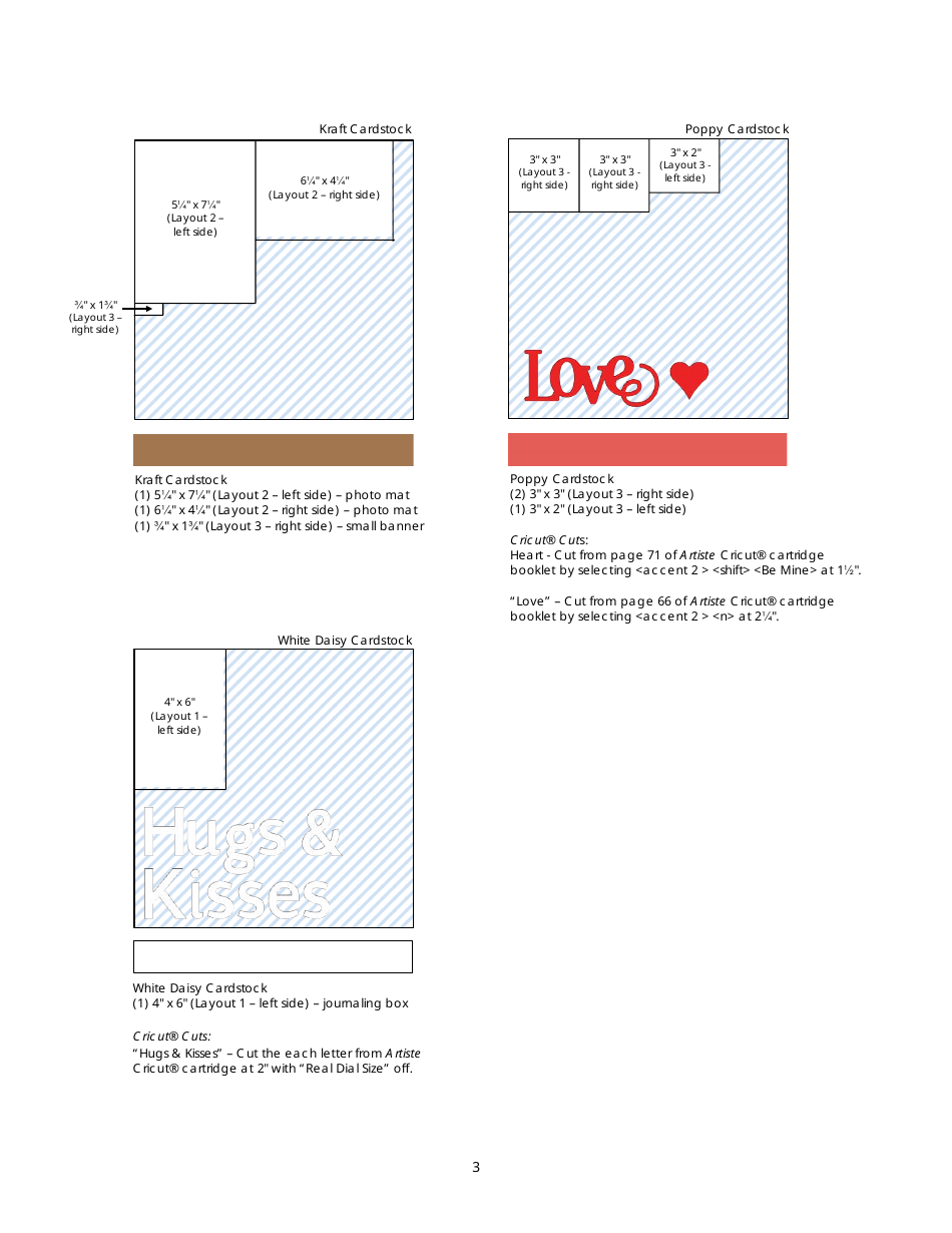 La Vie En Rose Scrapbook Template, Page 3